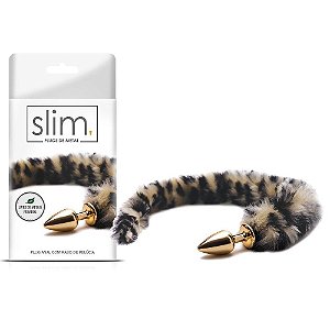 Plug Anal Metal Com Rabo Longo 6,5 X 2,9cm 110g Sexy Fantasy