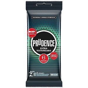 Preservativo Extra Texturizado Com 6 Unidades Prudence