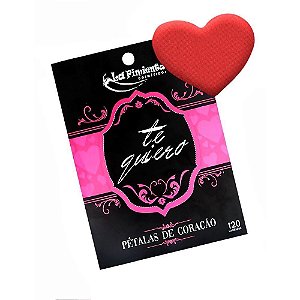 Pétalas Coração Vermelho 120 Unidades La Pimienta