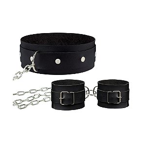 Duo 1 Coleira E Algema Com Corrente La Pimienta