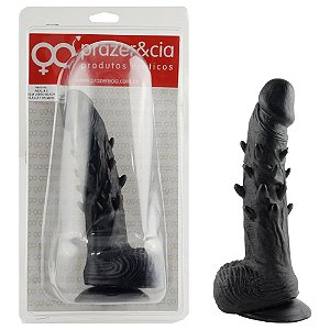 Pênis De Borracha Maciça 19,5 X 4cm Prazer E Cia