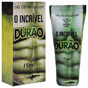 O Incrível Durão Gel Ereção 15ml Segred Love