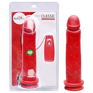 Pênis Vibrador Externo 25 X 6cm Hot Flowers
