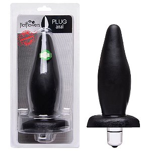 Plug Anal Vibro Interno 14,5 X 4,5cm Hot Flowers