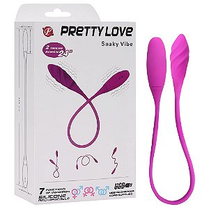 Vibrador Duplo Flexível Com 7 Vibrações Pretty Love Snaky Vibe Vipmix