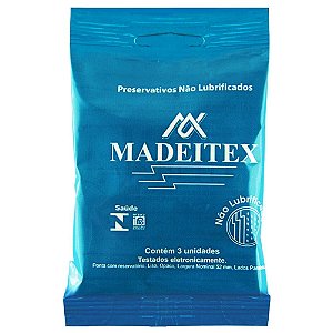 Preservativo Madeitex Não Lubrificado 03 Unidades Rilex