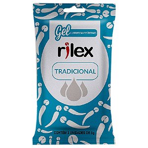 Gel Lubrificante íntimo Tradicional 03 Sachês Rilex