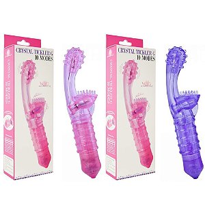 Vibrador Ponto G Jelly 10 Vibrações Crystal Tickler Vipmix