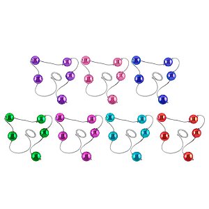 Bolinha Tailandesa Metalizada 2cm 05 Unidades êxtase
