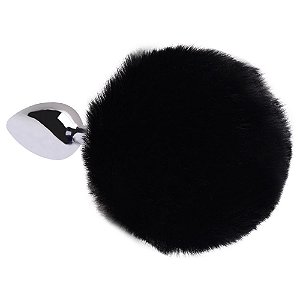 Plug Anal Aço Pompom Coelho Sexy Import