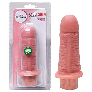 Pênis Vibrador Interno Cyber 11 X 3cm Hot Flowers