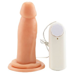 Prótese Com Vibro E Ventosa 13 X 3,5cm êxtase