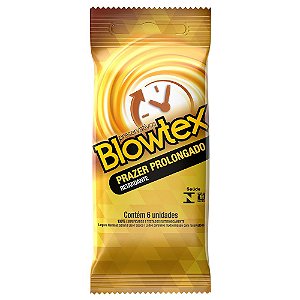 Preservativo Prazer Prolongado 06 Unidades Blowtex