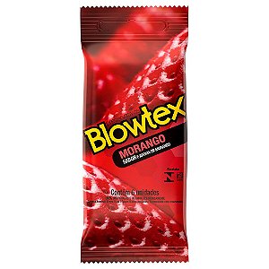 Preservativo Sabor Morango 06 Unidades Blowtex