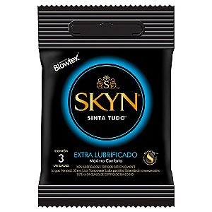 Preservativo Skyn Extra Lubrificado 03 Unidades Blowtex