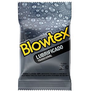 Preservativo Tradicional Lubrificado 03 Unidades Blowtex