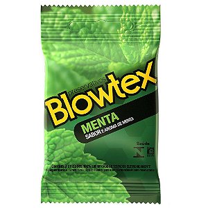 Preservativo Sabor Menta 03 Unidades Blowtex