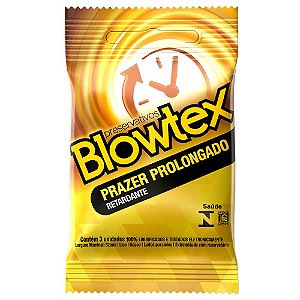 Preservativo Prazer Prolongado 03 Unidades Blowtex