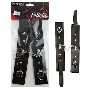 Algemas Bracelete Couro Sintético Pau Brasil