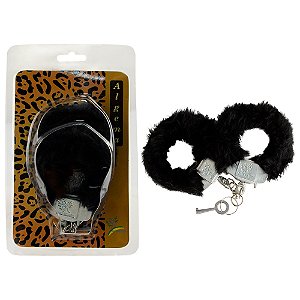 Algema Em Metal Com Pelúcia Pau Brasil