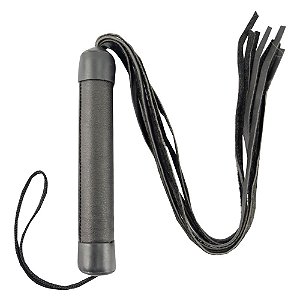 Chicote Preto 8 Tiras 40cm Pau Brasil