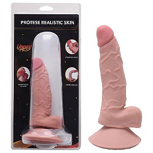 Pênis Cyber Skin Mark Realistic Ventosa 12,5 X 3,5cm Upper