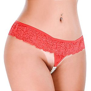 Tanga Pérola Tailandesa Hot Flowers