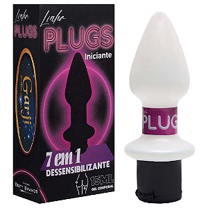 Plug Anal Com Gel Dessensibilizante 7 Em 1 15ml Garji