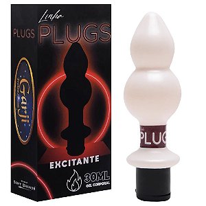 Plug Anal Com Gel Excitante Hot 30ml Garji