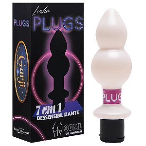 Plug Anal Com Gel Dessensibilizante 7 Em 1 30ml Garji