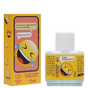 Emoji Estou Preparado Gel Masculino 15ml Segred Love