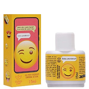 Emoji Estou Prontinha Gel Beijável 15ml Segred Love