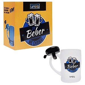 Caneca Chopp Campainha Se Beber Me Chama Unika Games