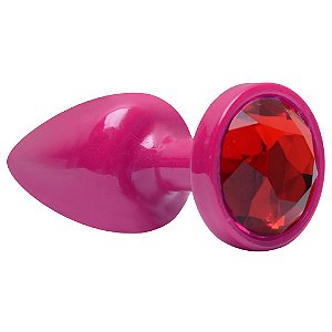 Plug Anal P Plástico Abs Pink 7 X 2,5cm Hot Pink