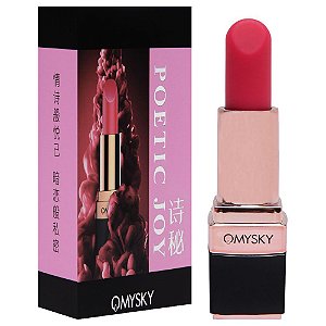 Poetic Joy Vibrador Batom Qmysky 10 Vibrações Vipmix