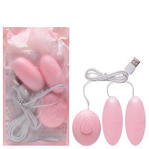 Cápsula Dupla Vibrador Fio Usb Vipmix