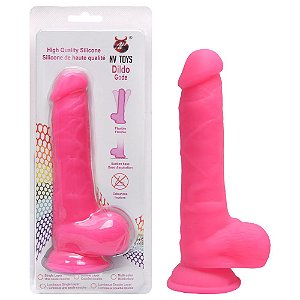 Pênis Realístico Silicone Glande Saltada Nv Toys Vipmix