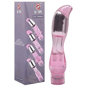 Vibrador Multivelocidade Ponto G Jelly Nv Toys Vipmix