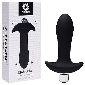 Plug Anal Vibrador Diamond S-hande Sexy Import