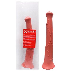 Cavalo Pênis De Borracha Maciça 40 X 6cm Prazer E Cia