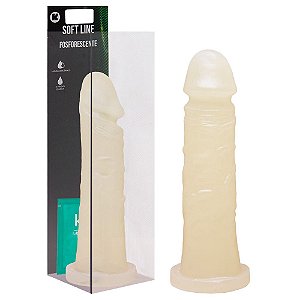 Pênis De Borracha Fosforescente 17,5 X 3,8cm Kgel