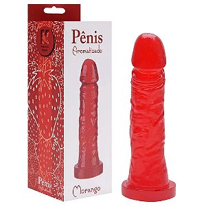 Pênis De Borracha Aromático 17,5 X 3,8cm Kgel