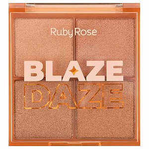 Paleta De Iluminador Glow Blaze Daze Ruby Rose