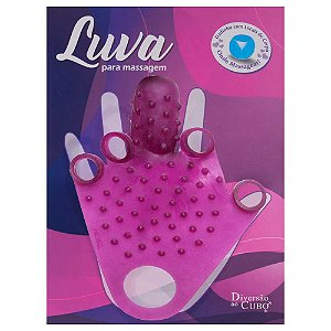 Luva Para Massagem Com Dedeira Diversão Ao Cubo