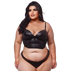 Cropped Plus Size Em Cirrê Estruturado Macler