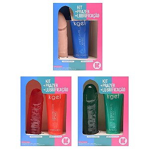 Kit K-softline Lubrificante + Pênis De Borracha Kgel