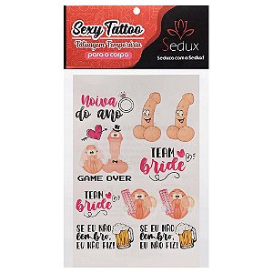 Noiva Do Ano Tatuagem Temporária 10 X 15cm Sedux