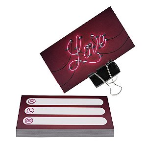 Cartão De Visita Love 50 Unidades Gtoys