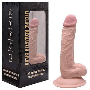 Pênis Realístico 18 X 3,7cm Lifelike Vipmix
