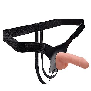 Cinta Com Pênis Cyber Vertebrado 17 X 3,5cm Kgel